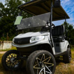 2019 EZGO TXT - Gas EFI, Silver, Lifted