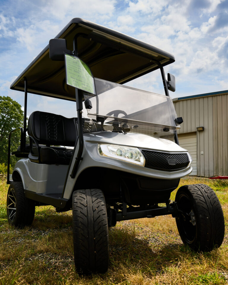 2019 EZGO TXT - Gas EFI, Silver, Lifted