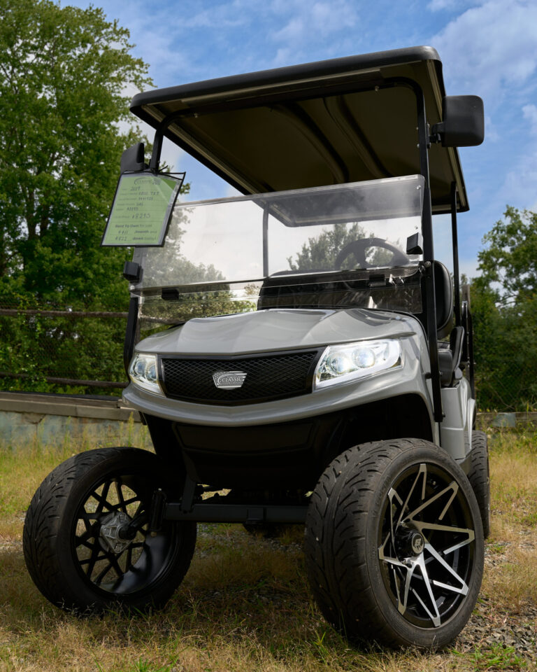 2019 EZGO TXT - Gas EFI, Silver, Lifted