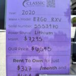 2020 EzGo RXV - Lithium Gold/Black