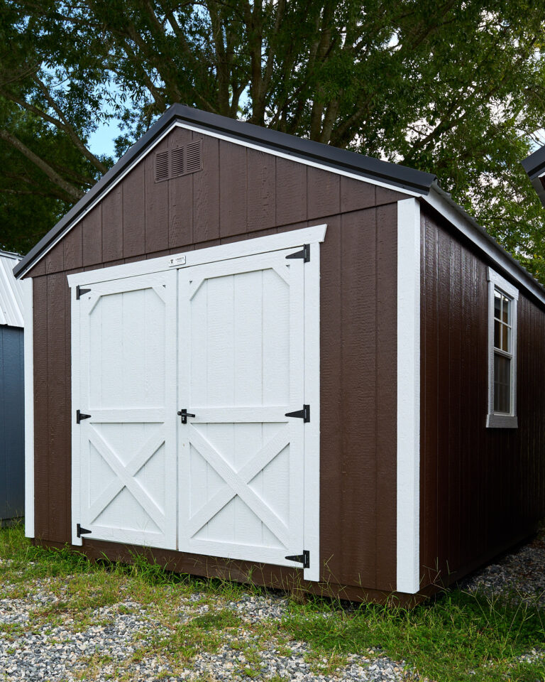 10x12 Utility Shed with accent doors