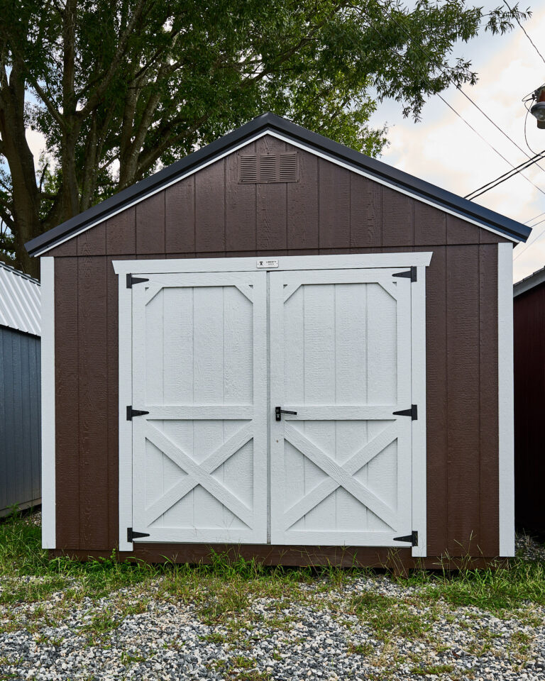 10x12 Utility Shed with accent doors