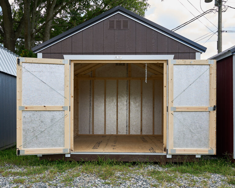 10x12 Utility Shed with accent doors